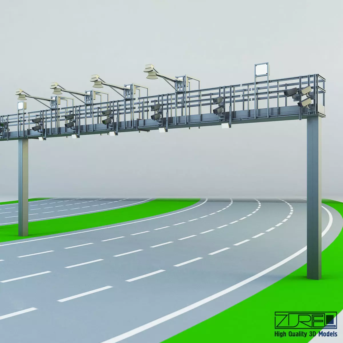 Multi lane free flow MLFF 3D model_0