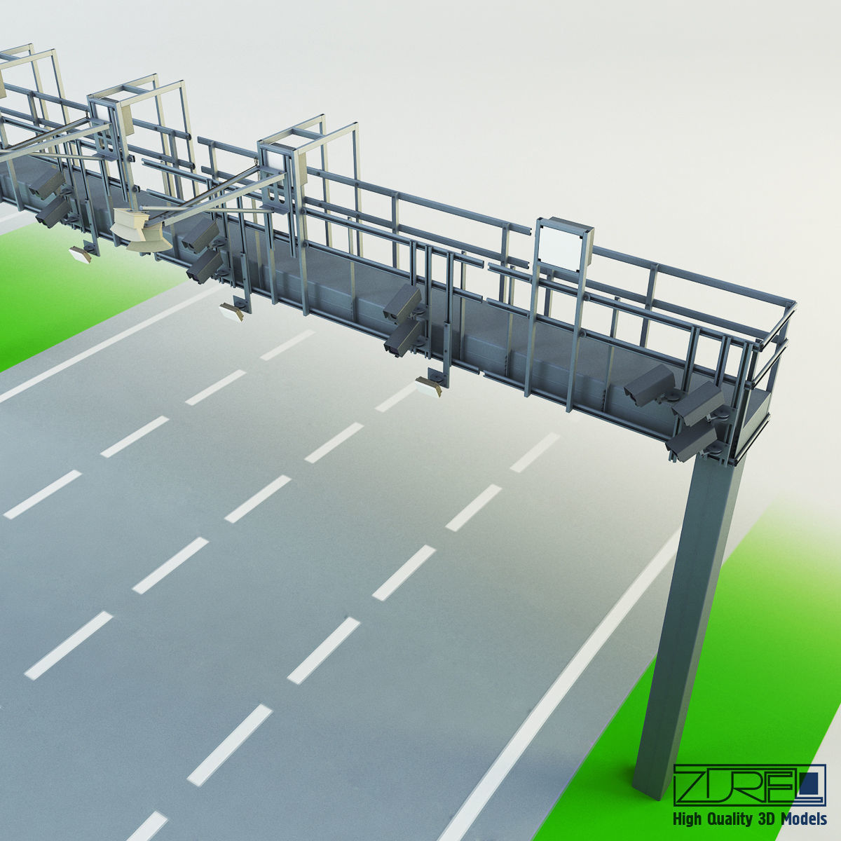 Multi lane free flow MLFF 3D model_1