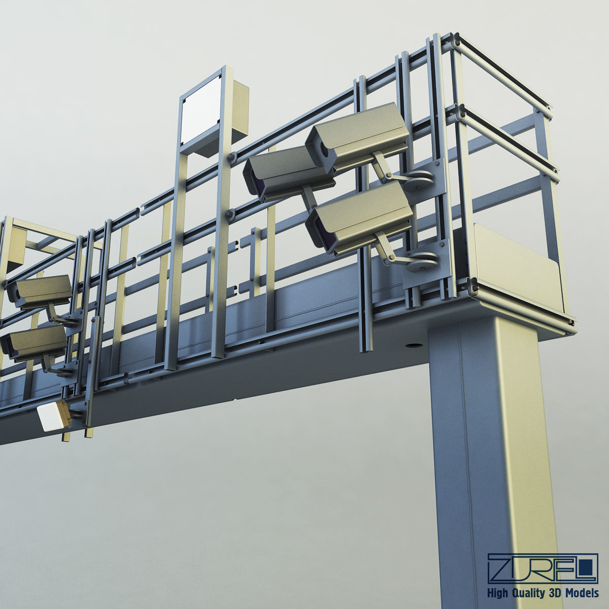 Multi lane free flow MLFF 3D model_8