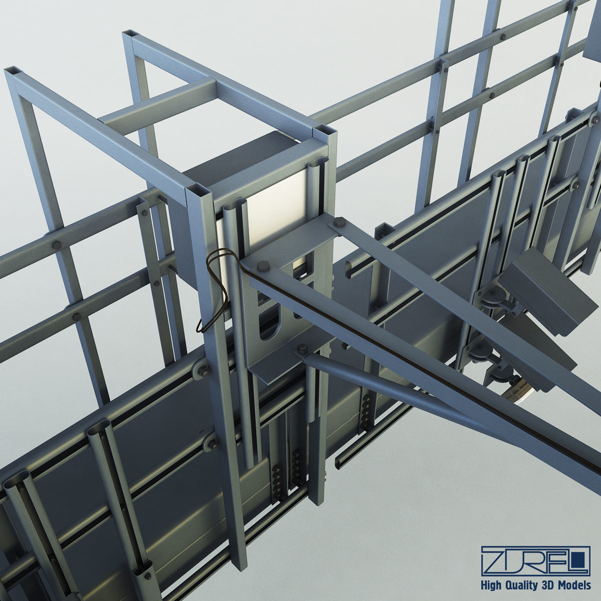 Multi lane free flow MLFF 3D model_15