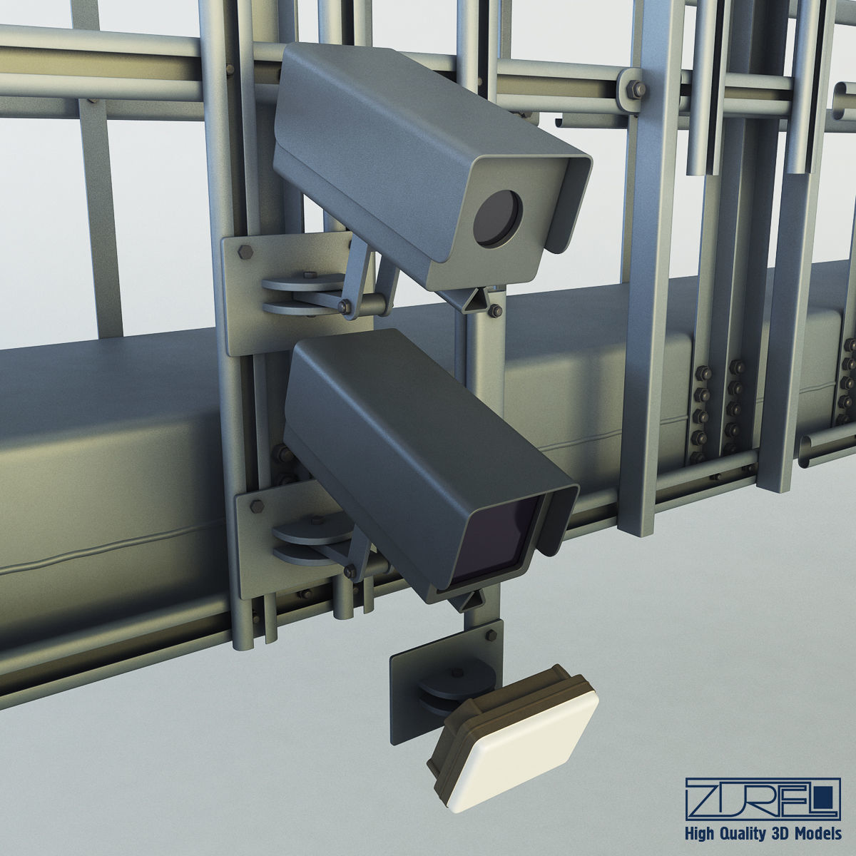 Multi lane free flow MLFF 3D model_14