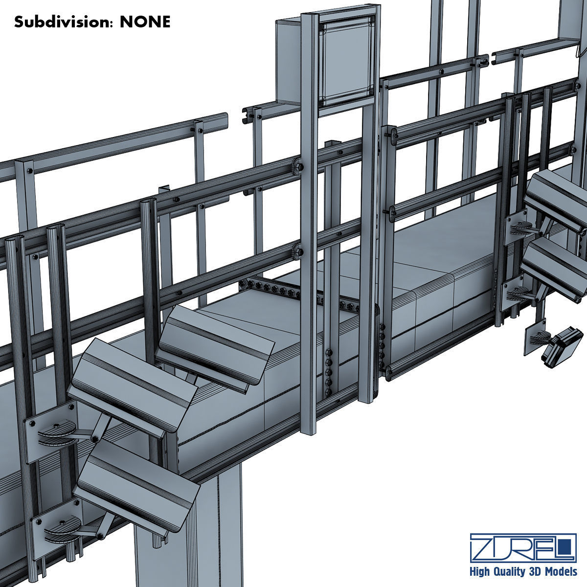 Multi lane free flow MLFF 3D model_32