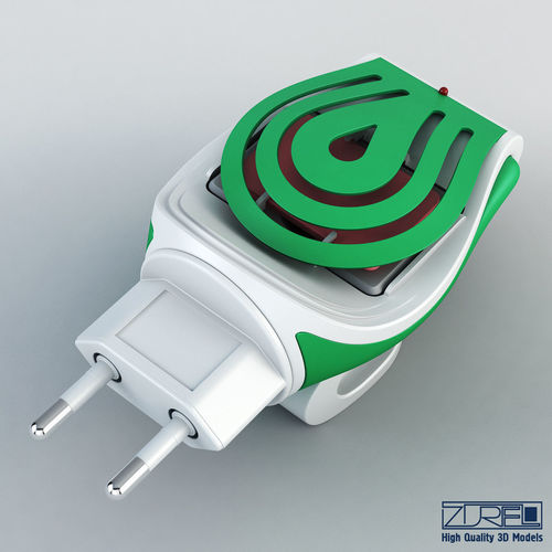 Mosquitall fumigator green 3D model