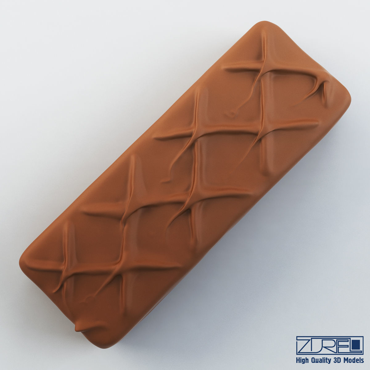 Milky Way chocolate bar 3D model_2