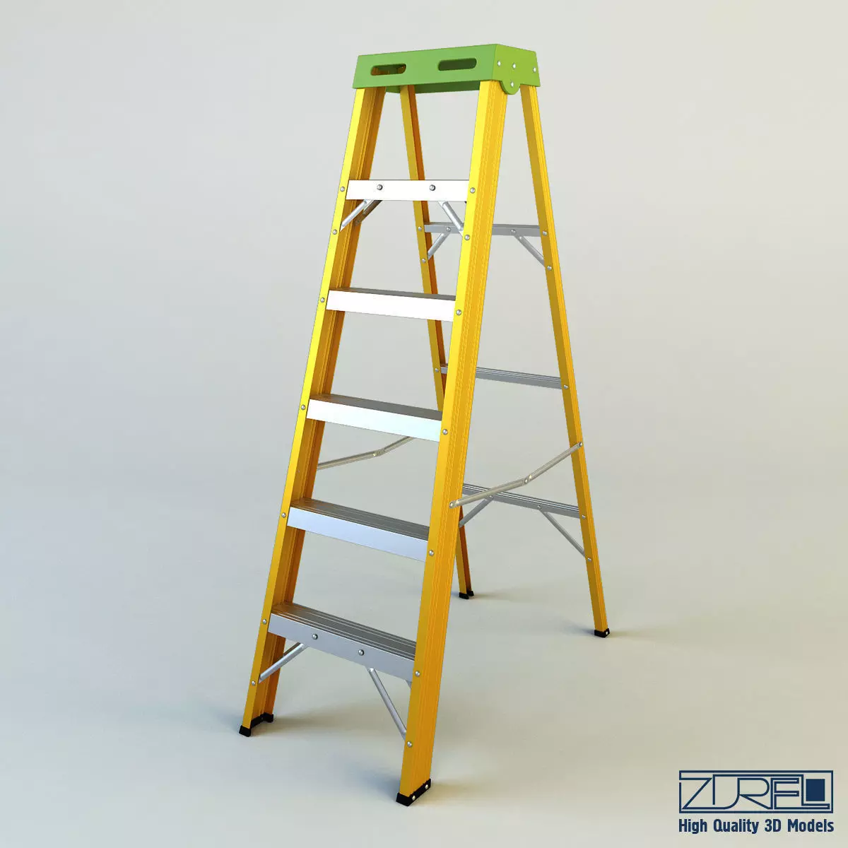 Ladder step 3D model_0