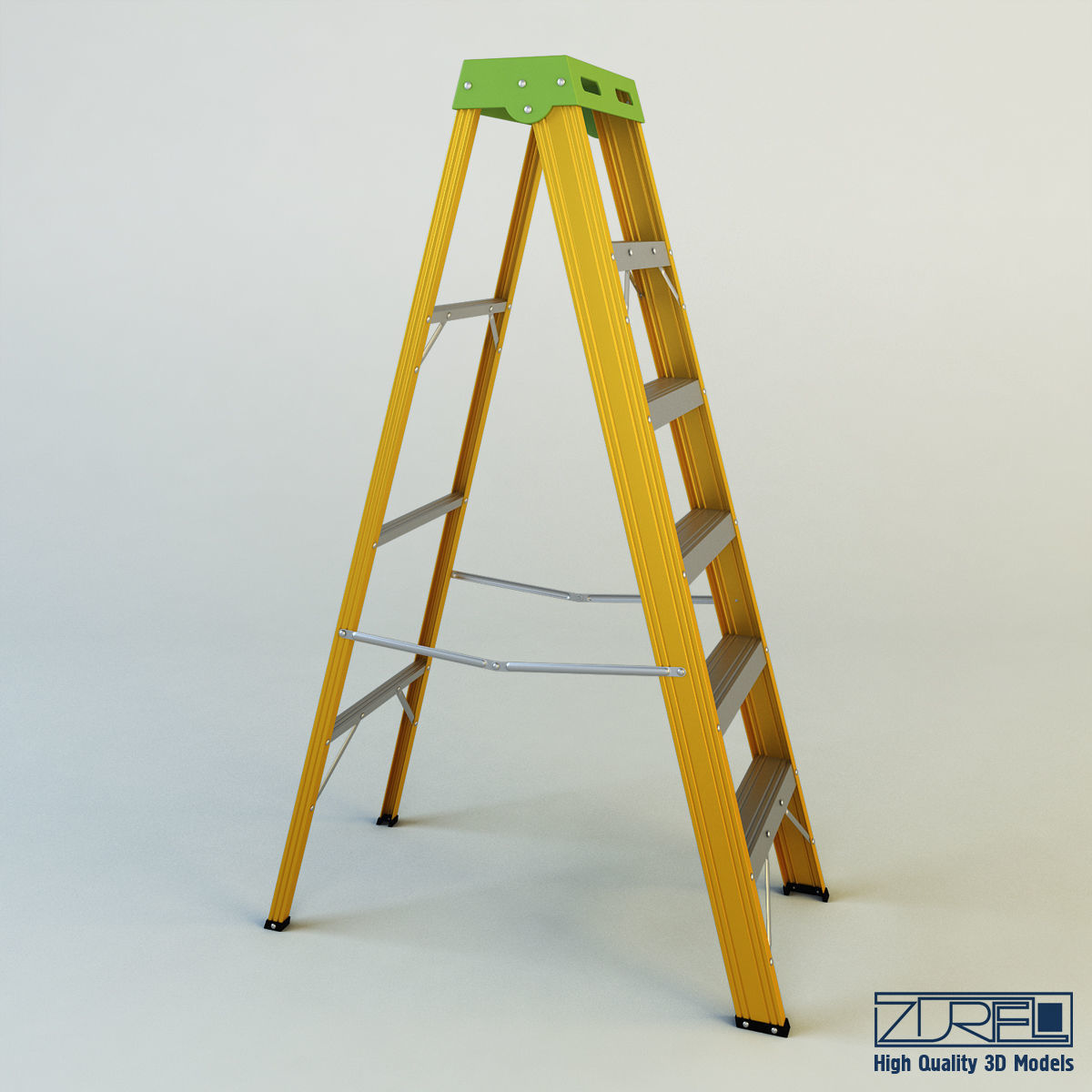 Ladder step 3D model_2