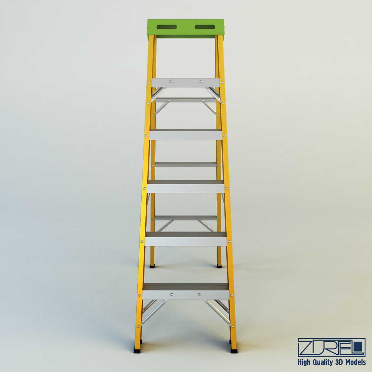 Ladder step 3D model_1