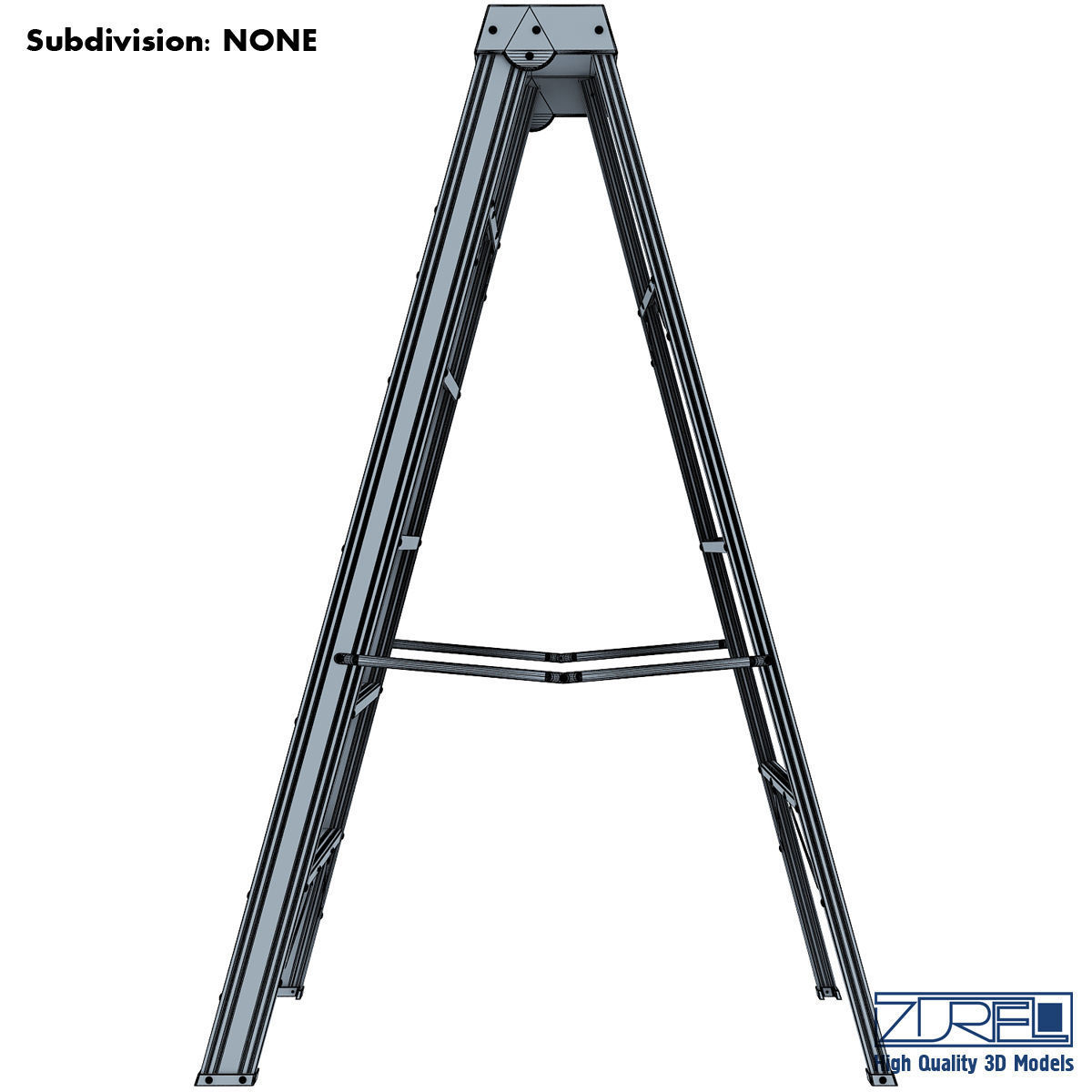 Ladder step 3D model_7