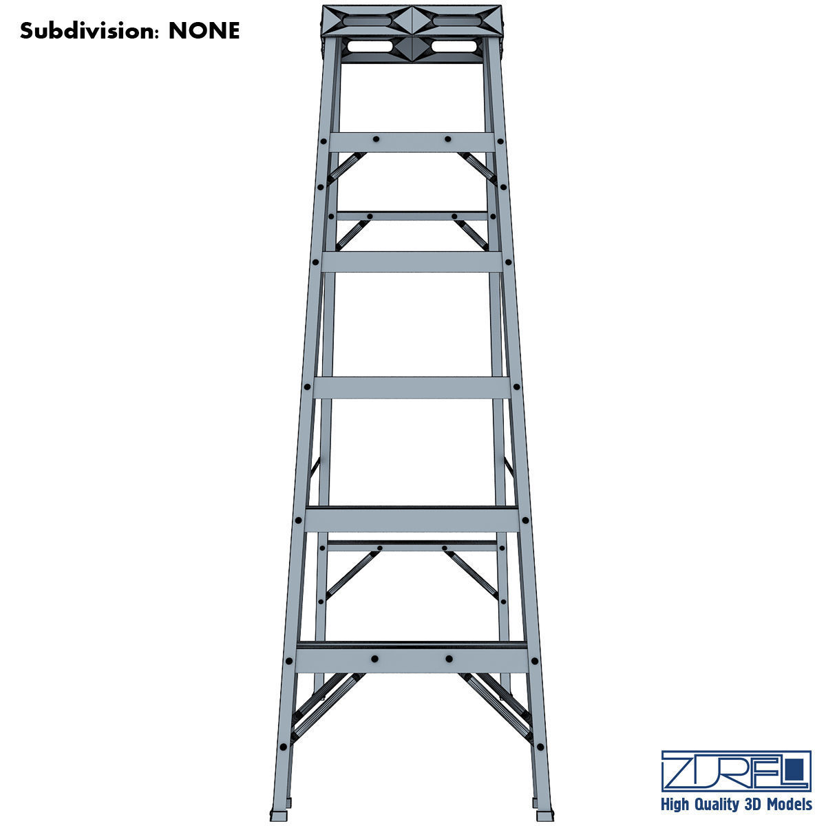 Ladder step 3D model_6