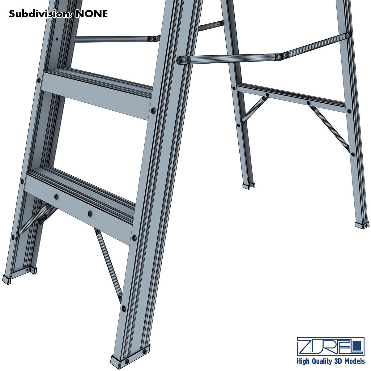 Ladder step 3D model_12
