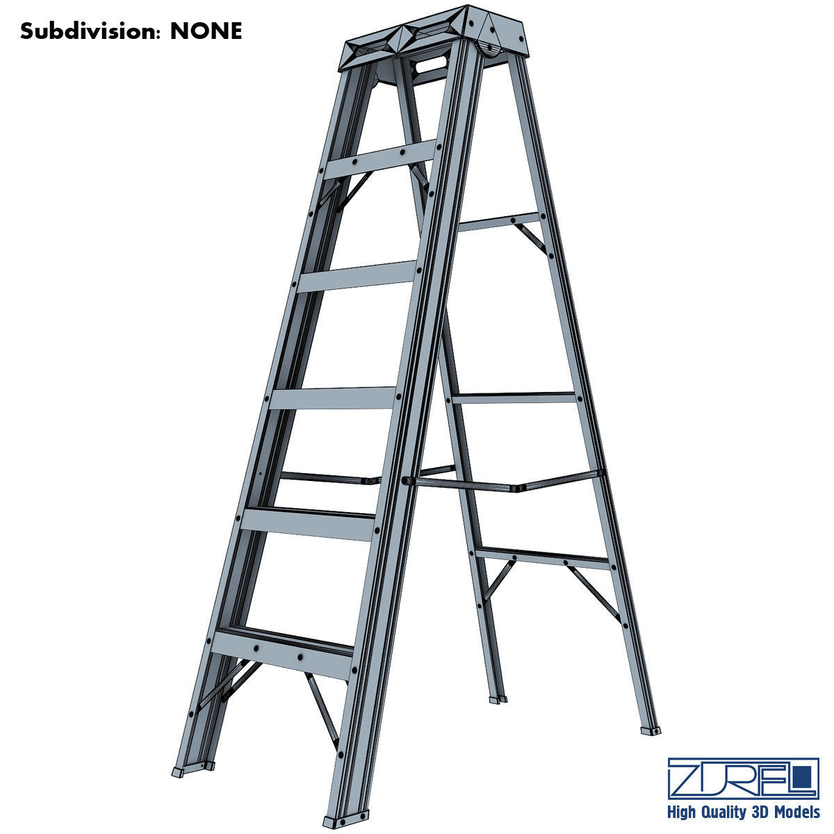 Ladder step 3D model_5