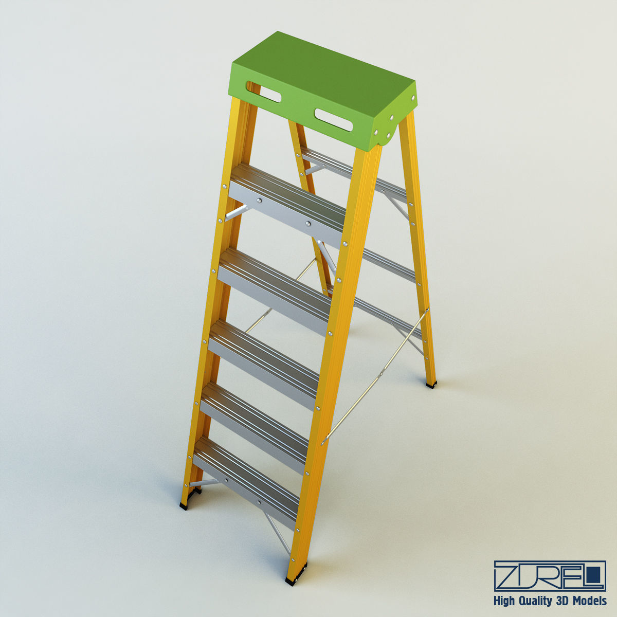 Ladder step 3D model_4