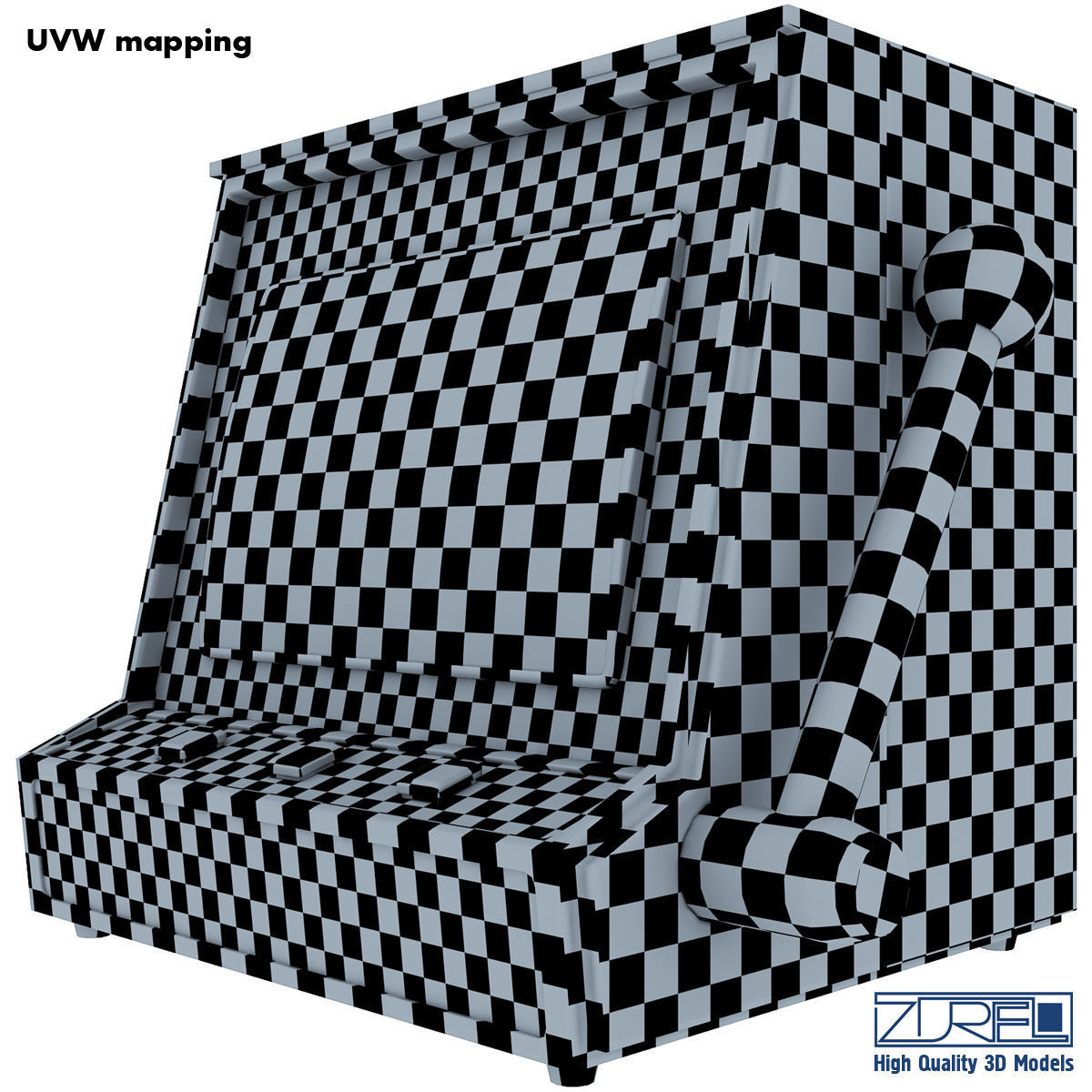 Gaming machine 3D model_14