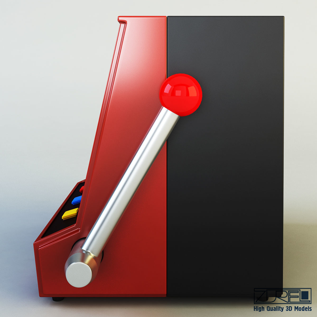 Gaming machine 3D model_4