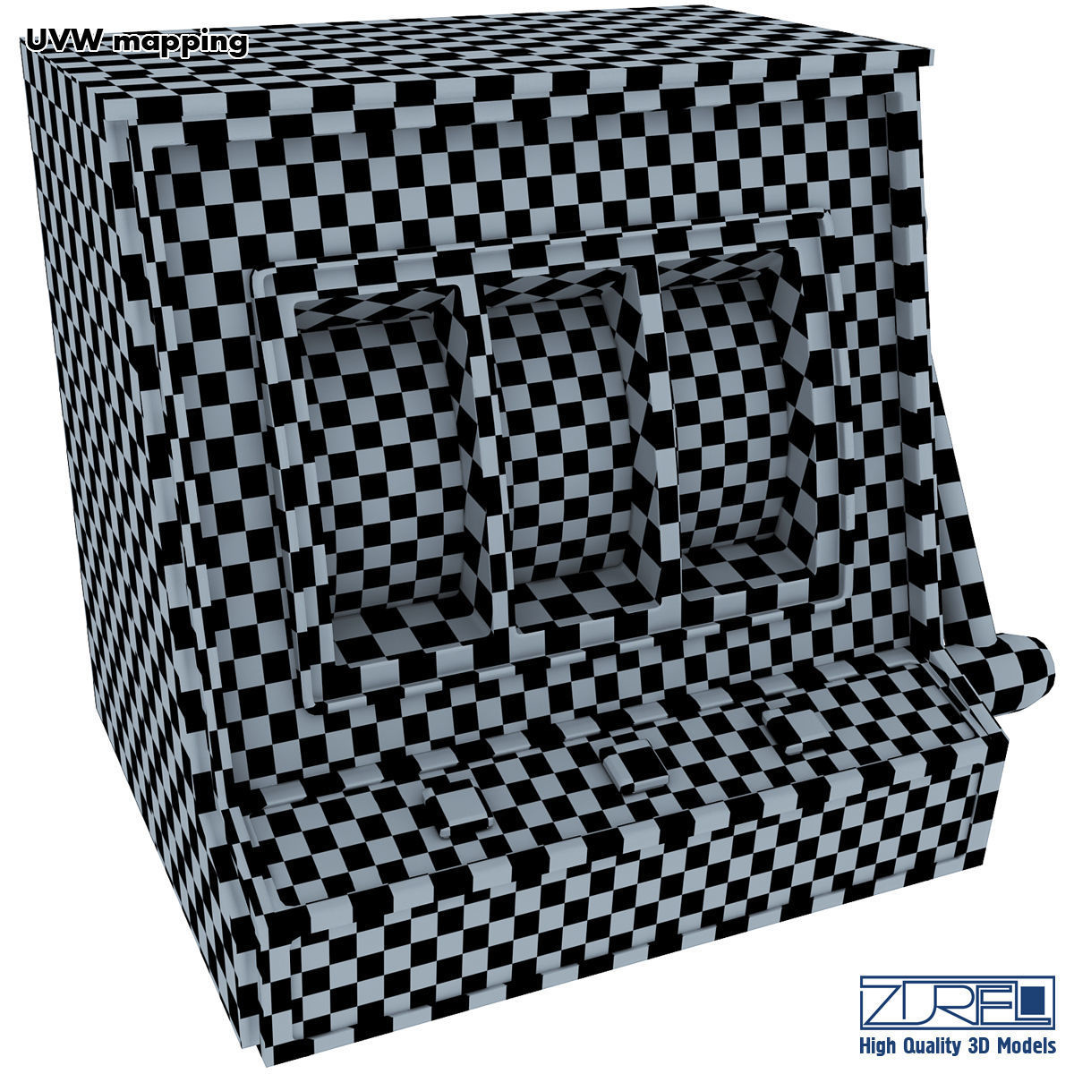 Gaming machine 3D model_16