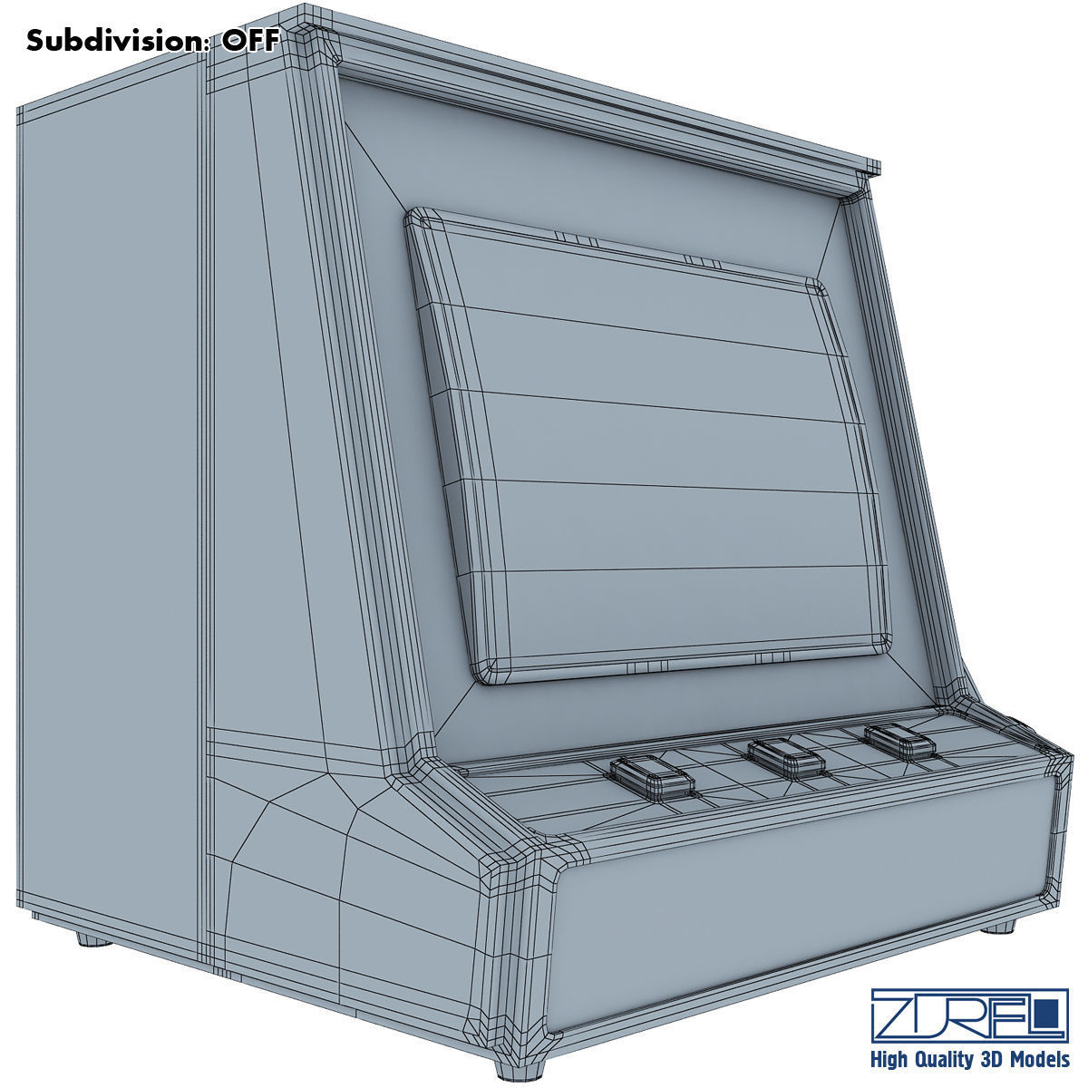 Gaming machine 3D model_9