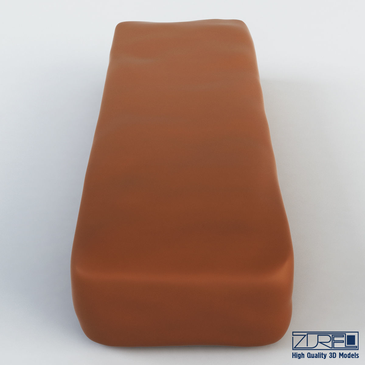 Chocolate bar 3D model_3