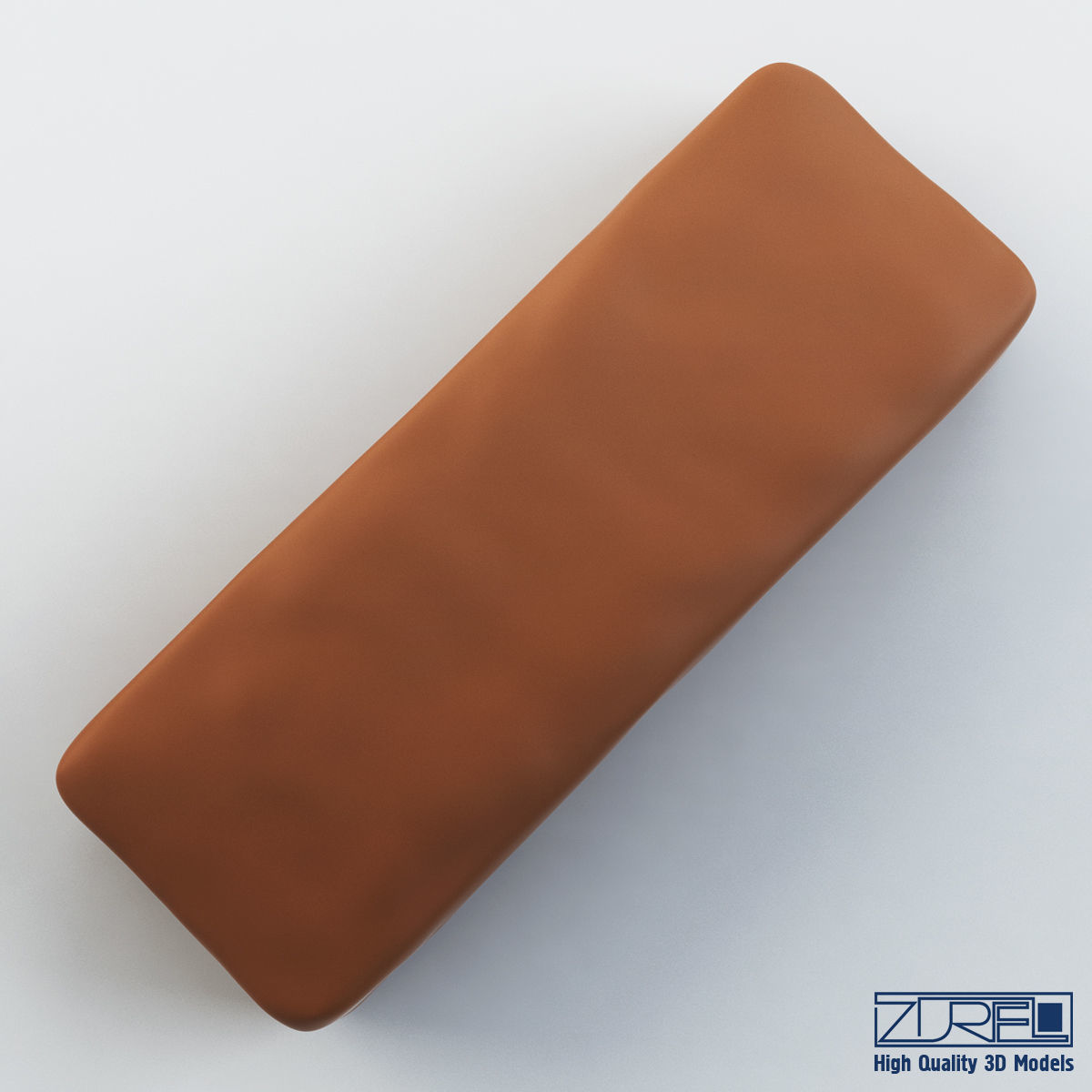 Chocolate bar 3D model_2