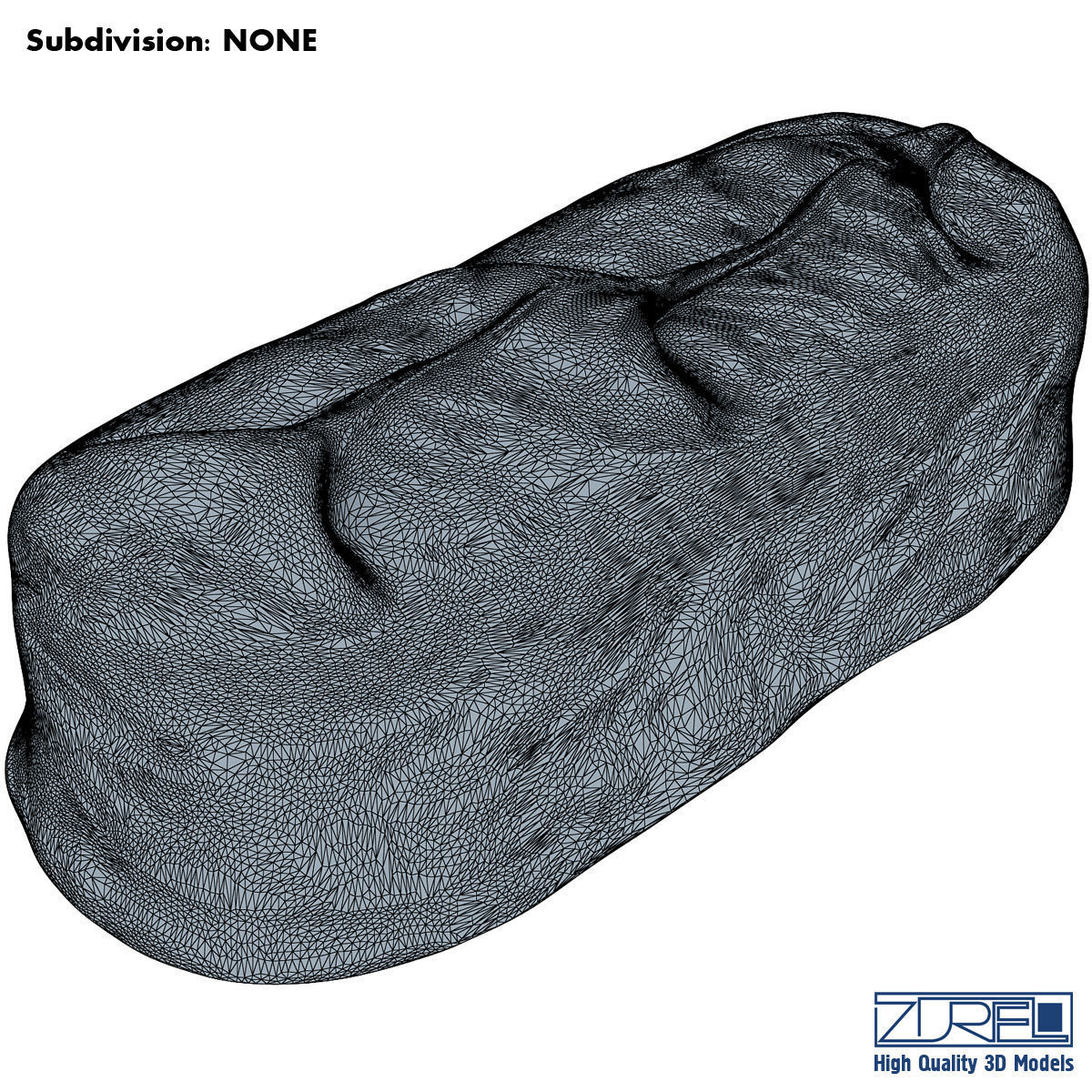 Bounty chocolate bar 3D model_10