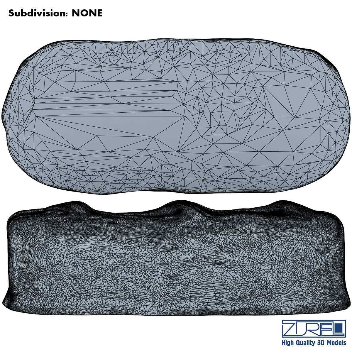 Bounty chocolate bar 3D model_14