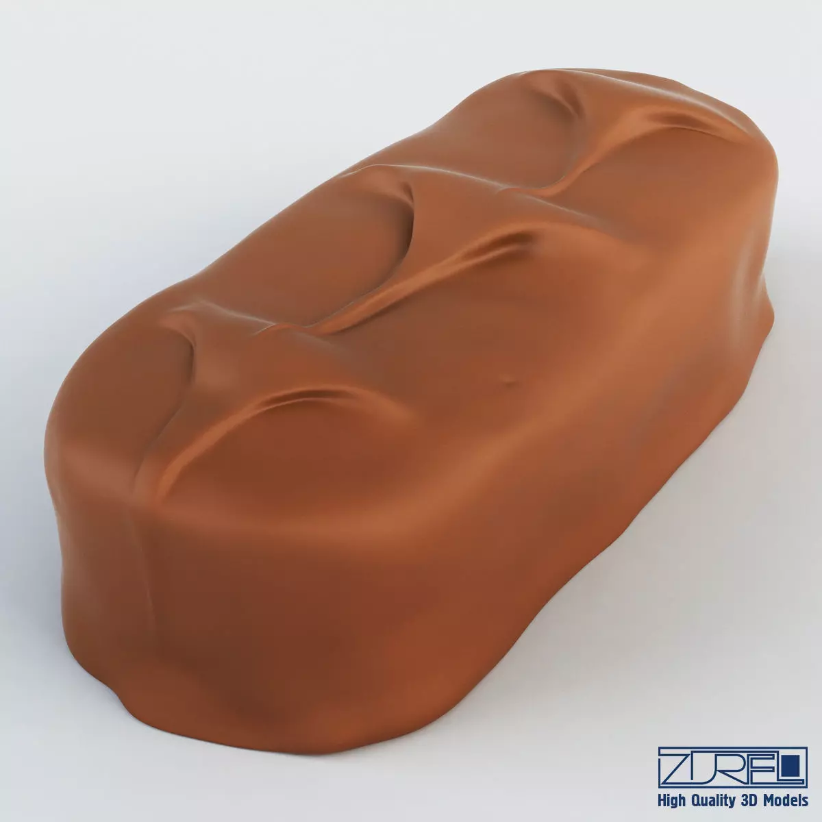 Bounty chocolate bar 3D model_0