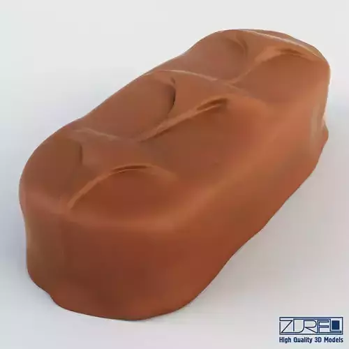 Bounty chocolate bar 3D model