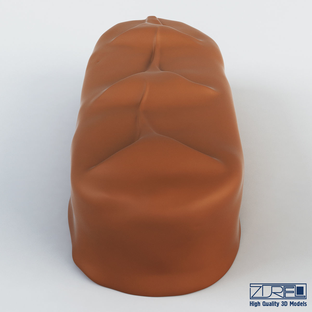 Bounty chocolate bar 3D model_4