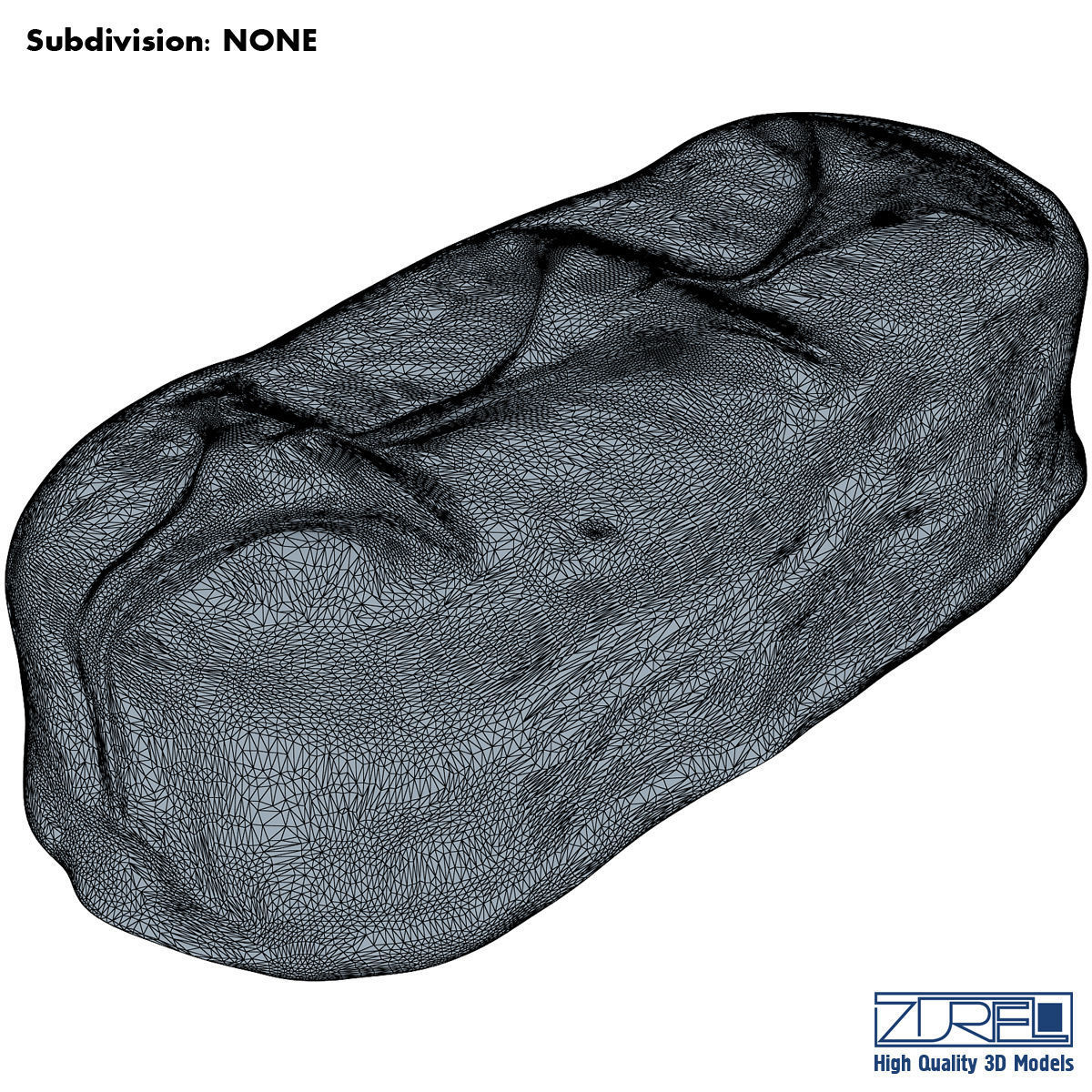 Bounty chocolate bar 3D model_9