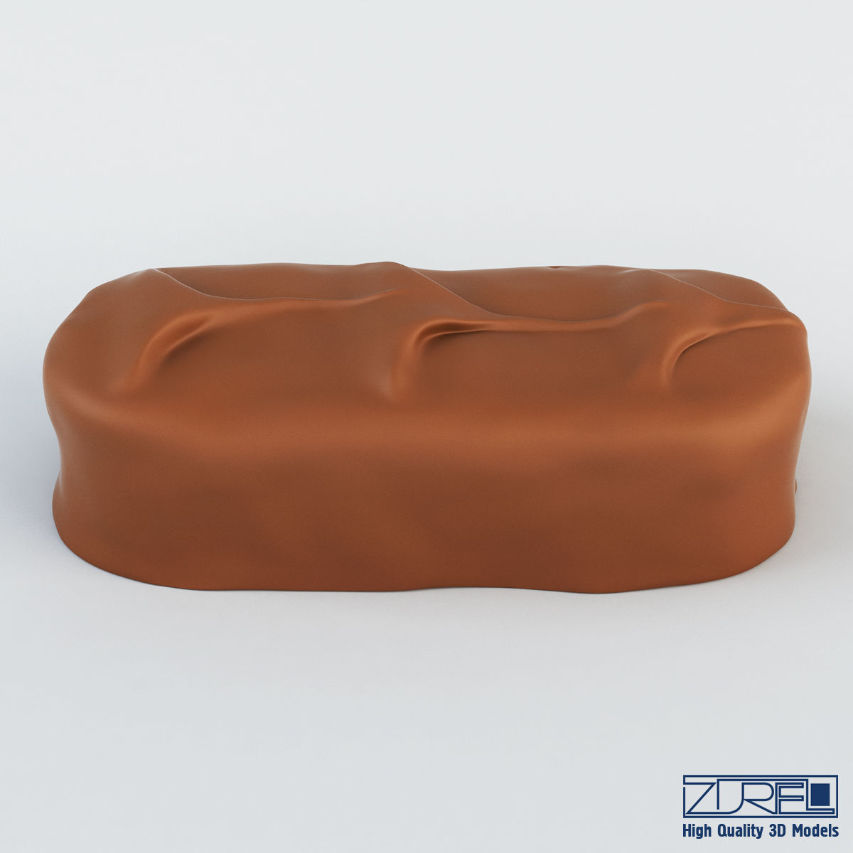 Bounty chocolate bar 3D model_6