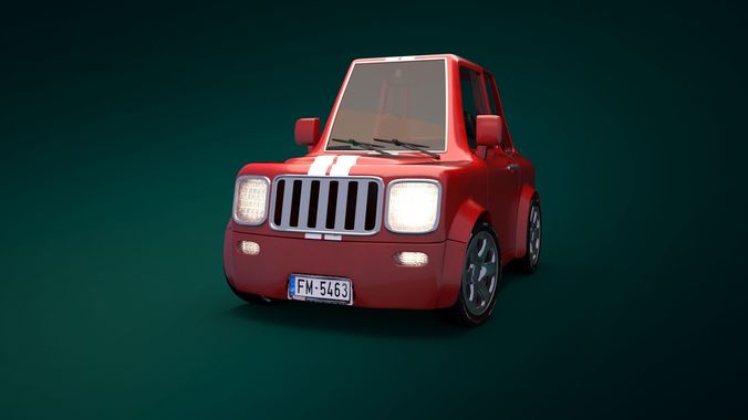 Cartoon Car  3D model