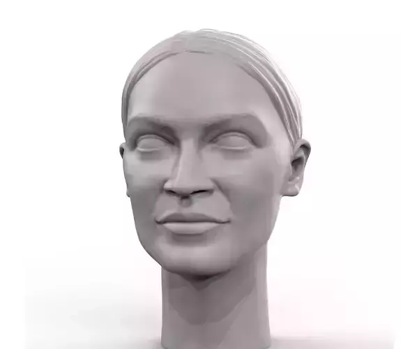 Alexandria Ocasio-Cortez portrait 3D print model
