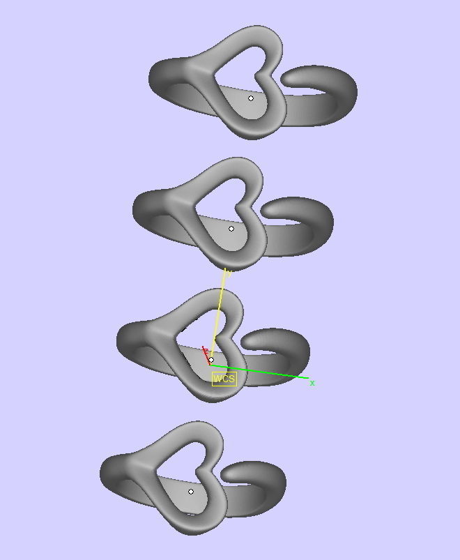 Open Heart Ring elegant design N0273 3D print model_7