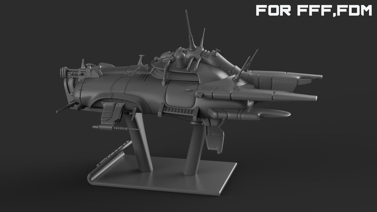 Immortal flying car for FDM printers 3D print model_2