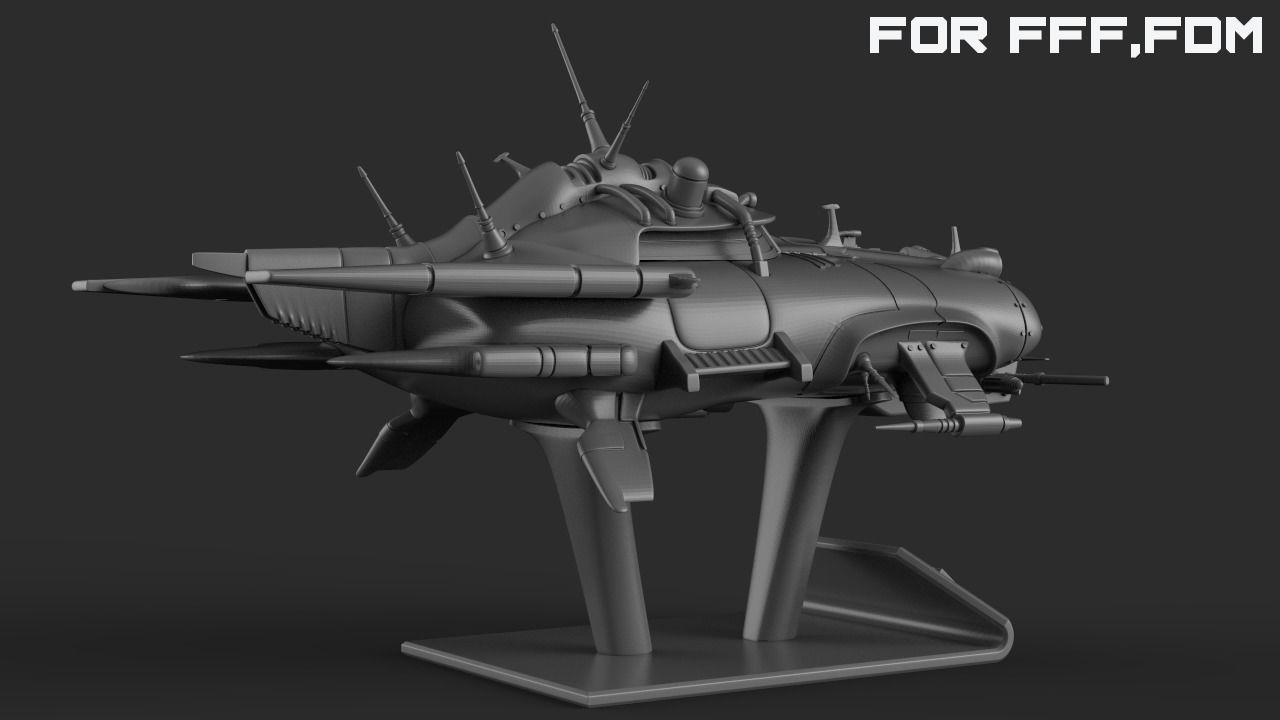 Immortal flying car for FDM printers 3D print model_6