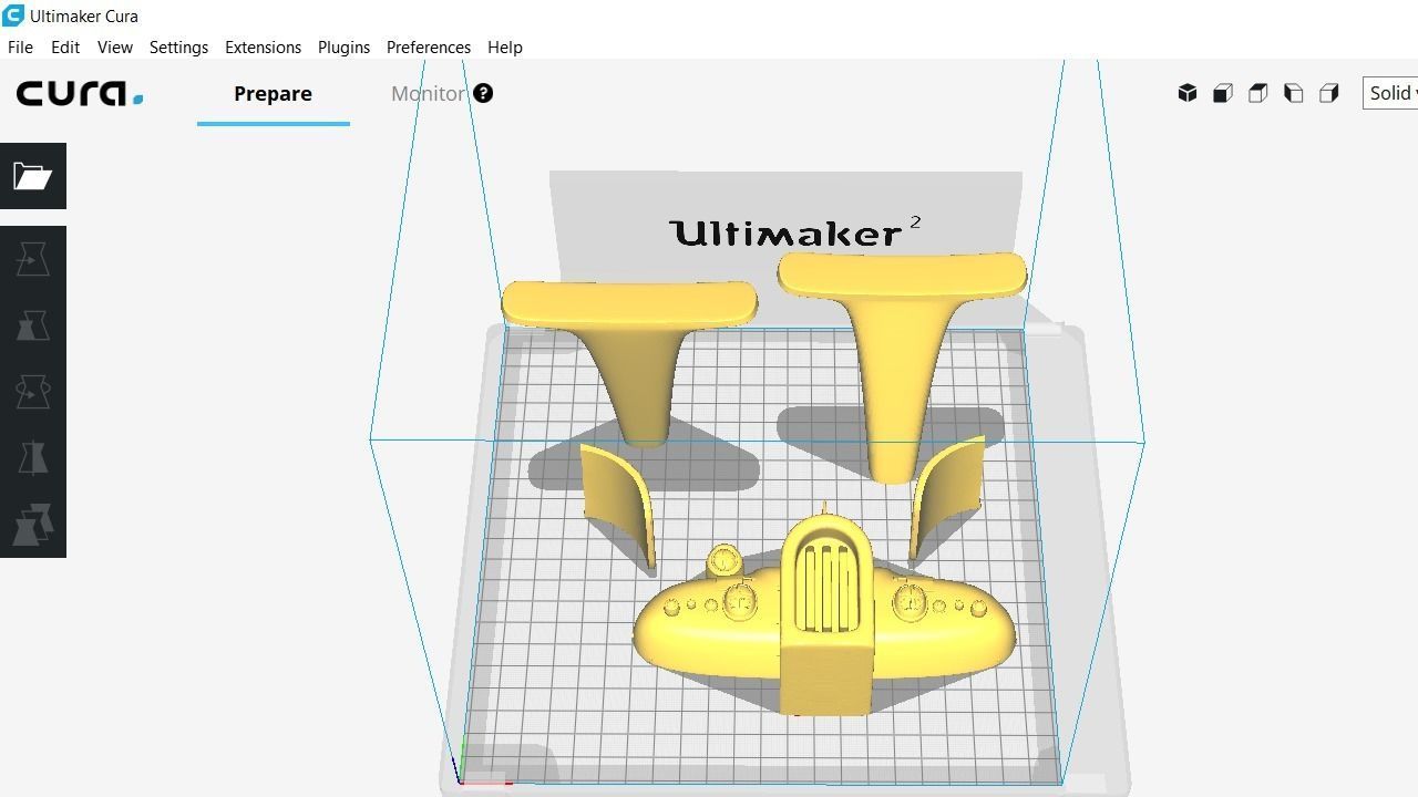 Immortal flying car for FDM printers 3D print model_21