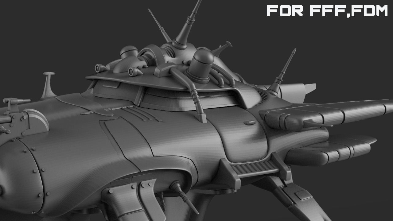 Immortal flying car for FDM printers 3D print model_16