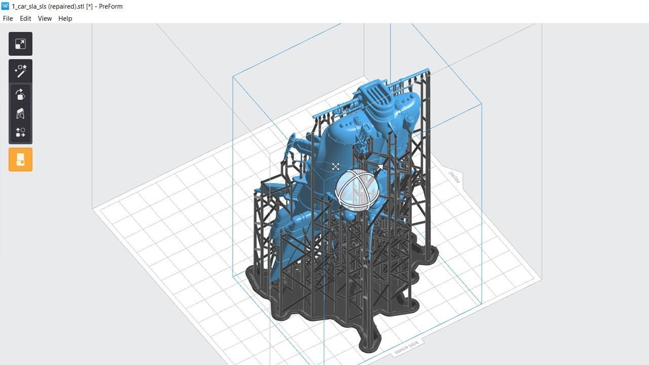 Immortal flying car for SLA and SLS printers 3D print model_15