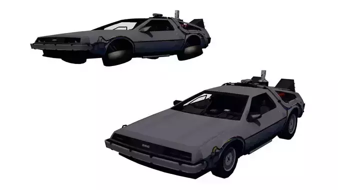 3D Back to the Future-Delorean