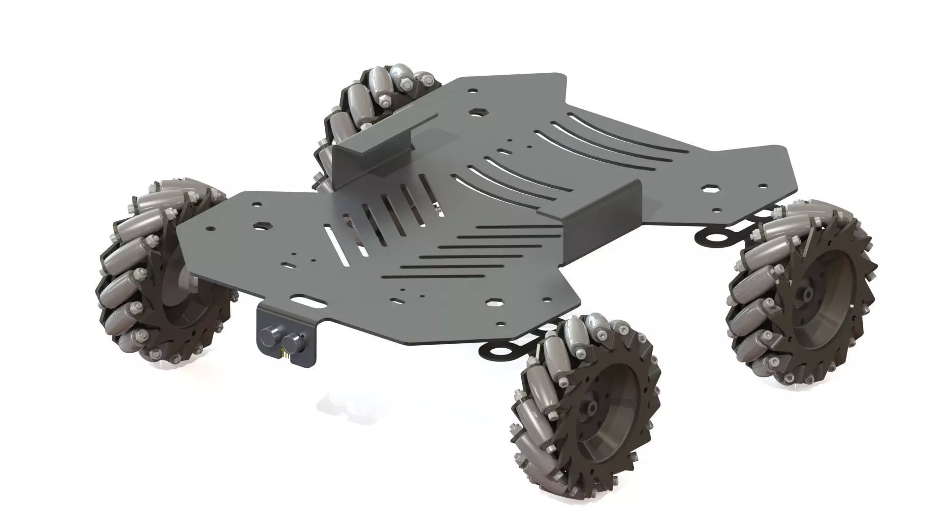 Mecanum wheel robot  3D model_0