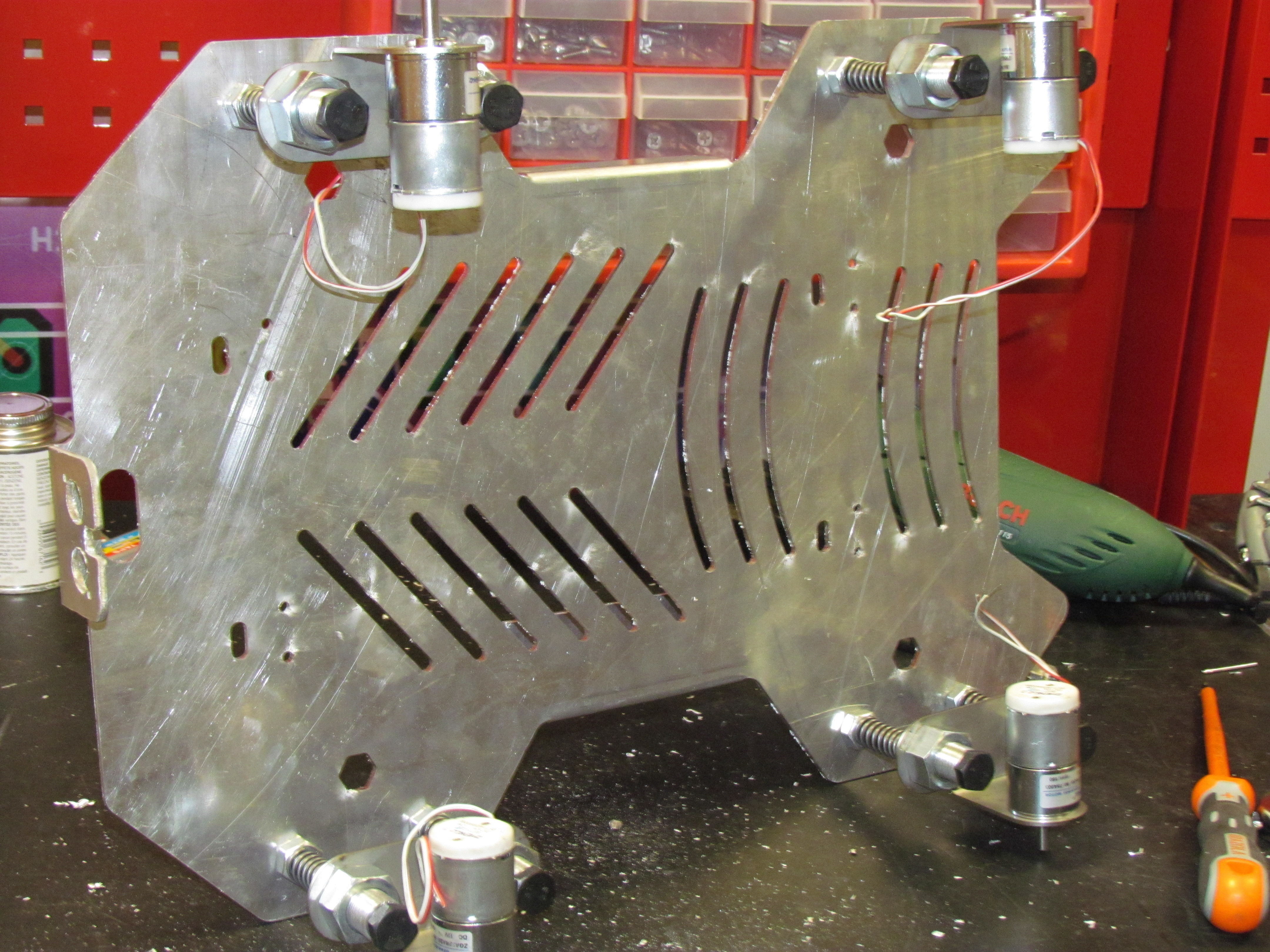 Mecanum wheel robot  3D model_5