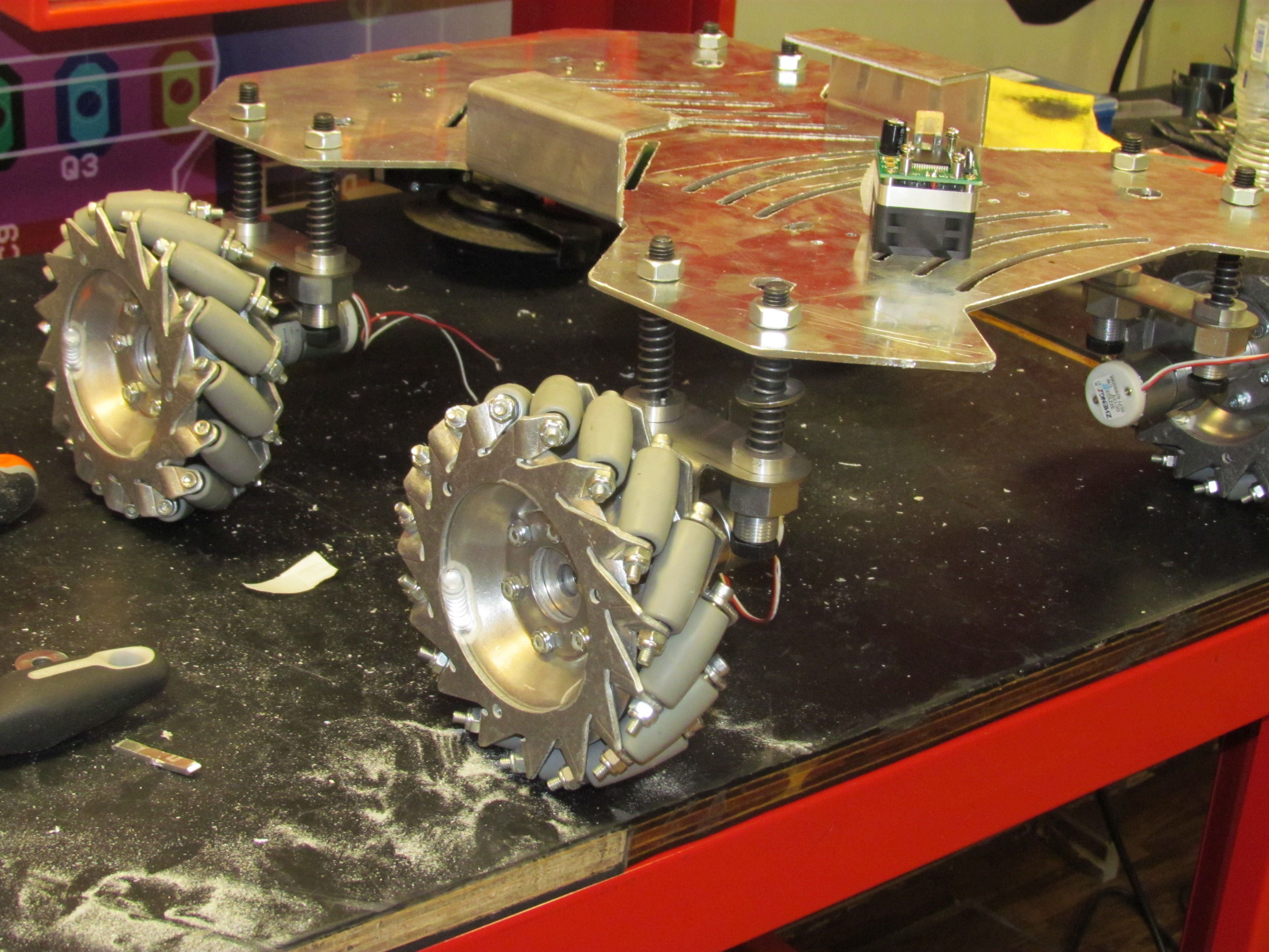 Mecanum wheel robot  3D model_2