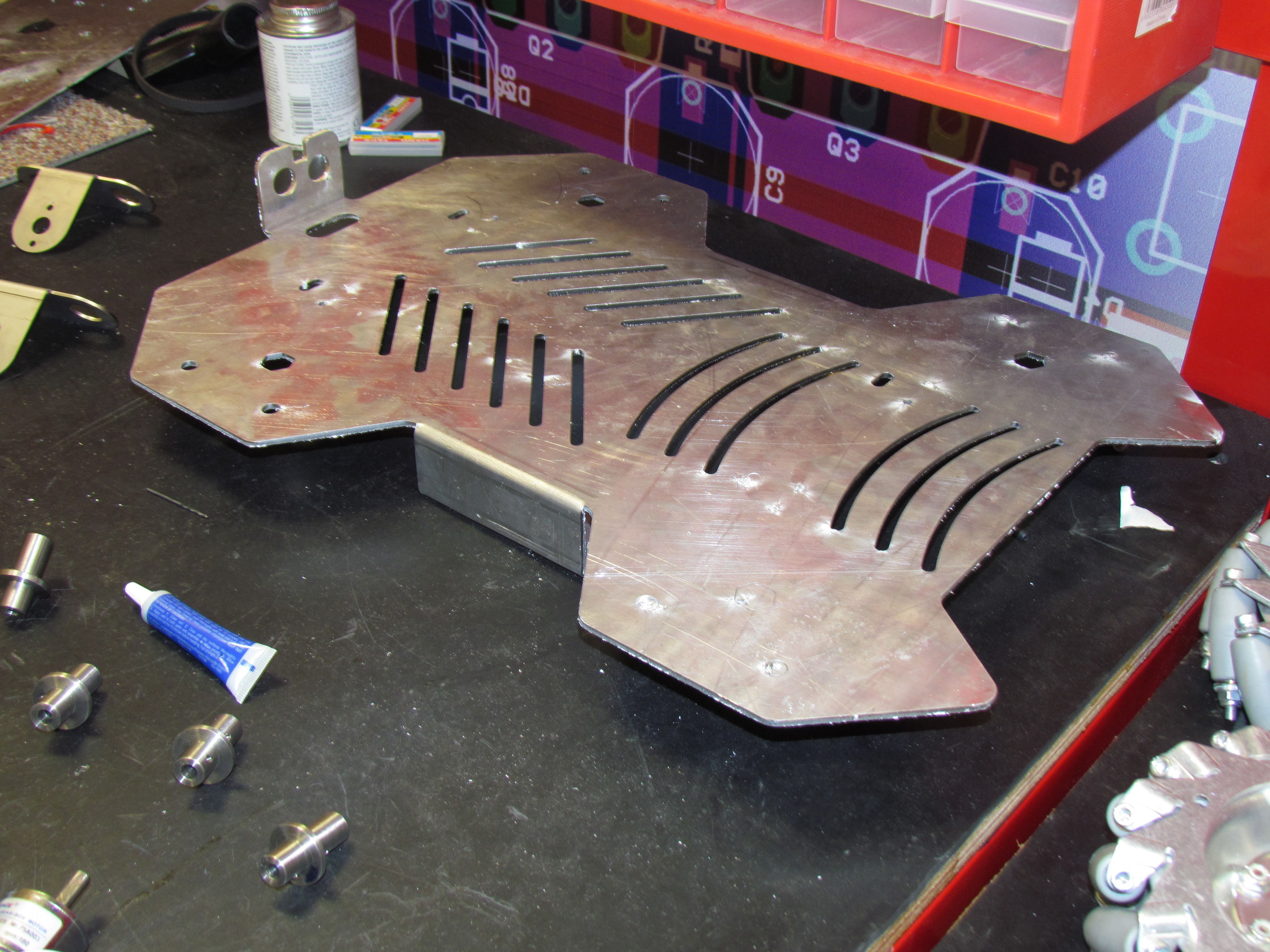 Mecanum wheel robot  3D model_12