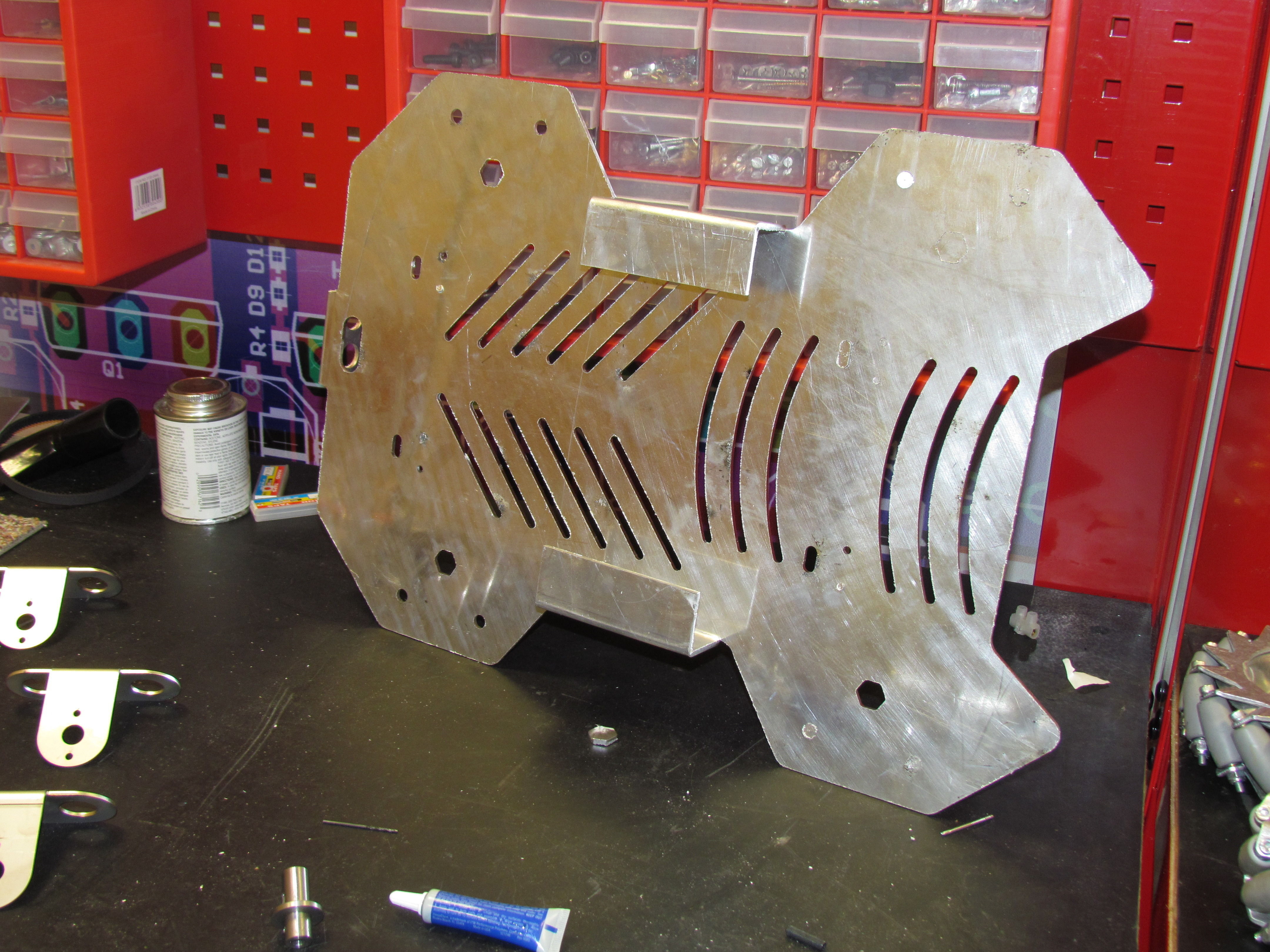 Mecanum wheel robot  3D model_11