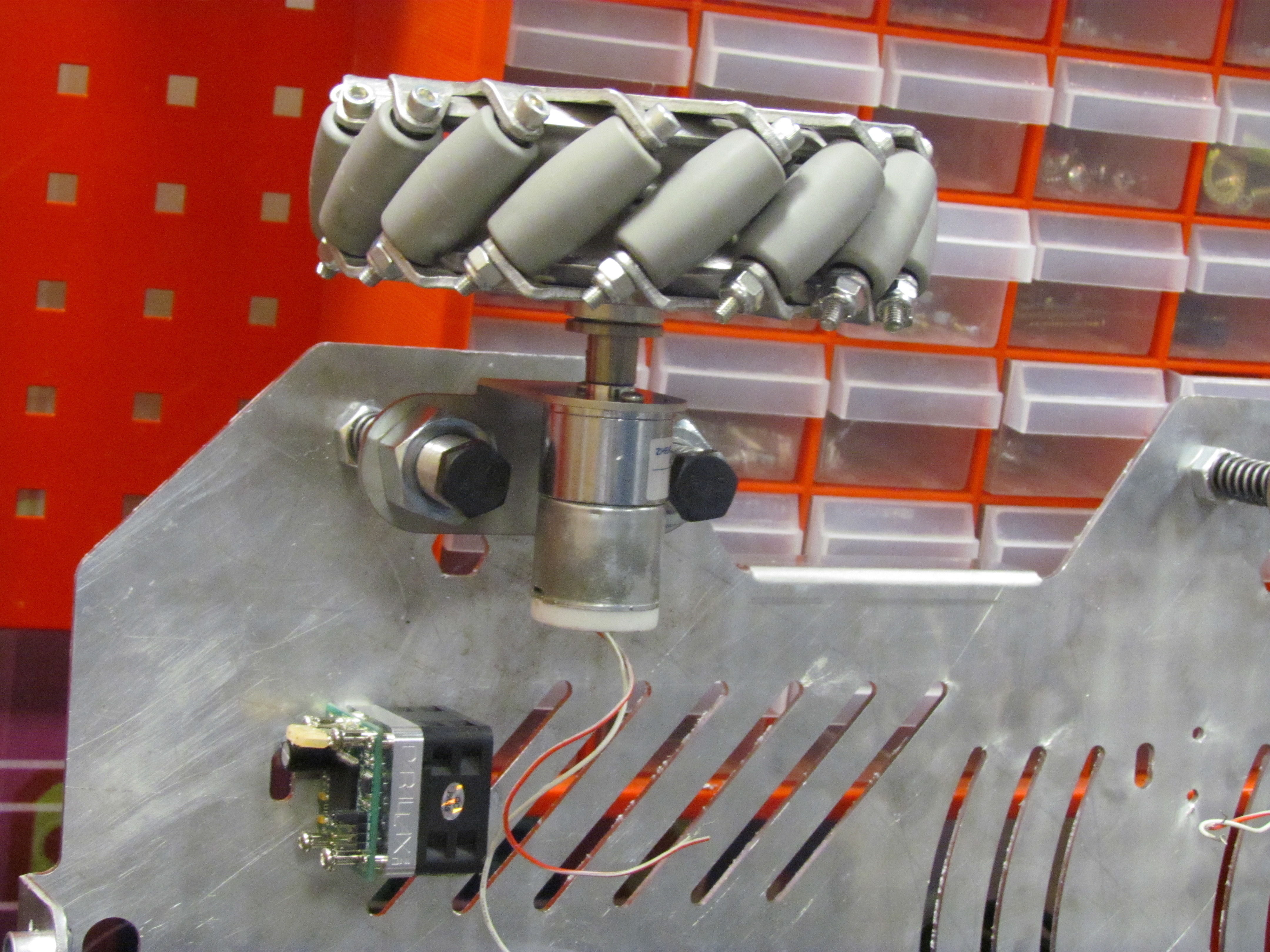 Mecanum wheel robot  3D model_4