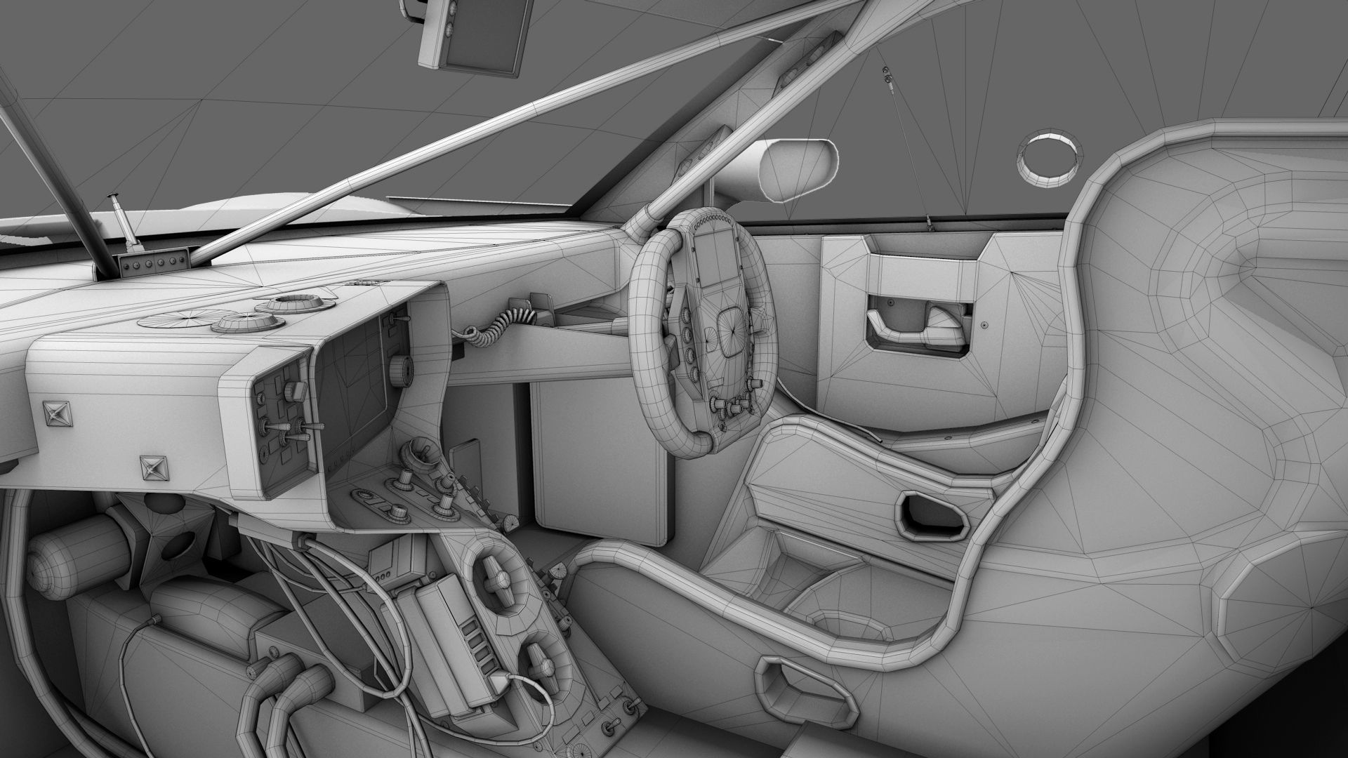 Honda HSV - 010 GT GT500 Super GT Low-poly 3D model_14