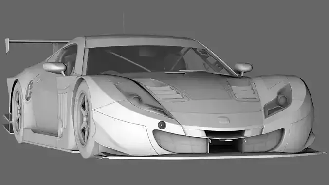 Honda HSV - 010 GT GT500 Super GT Low-poly 3D model