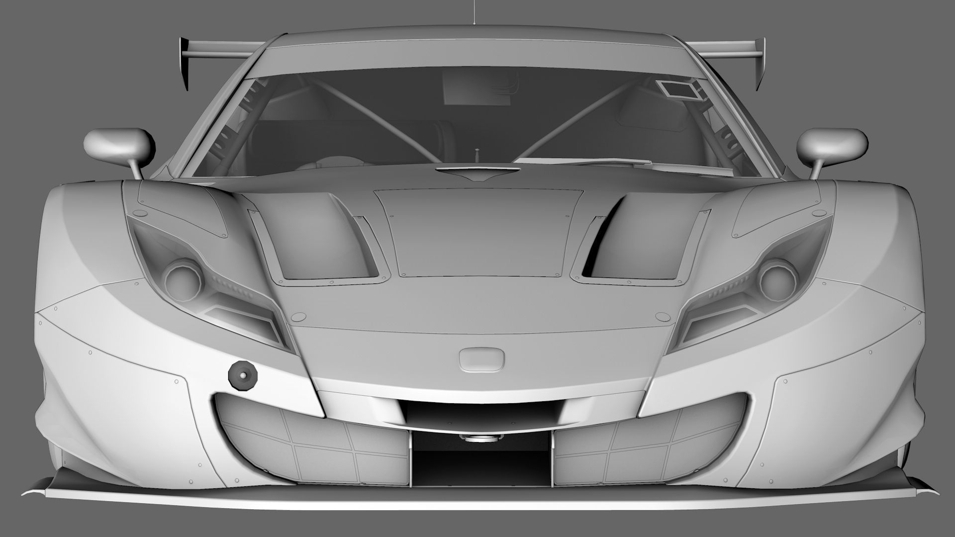 Honda HSV - 010 GT GT500 Super GT Low-poly 3D model_3