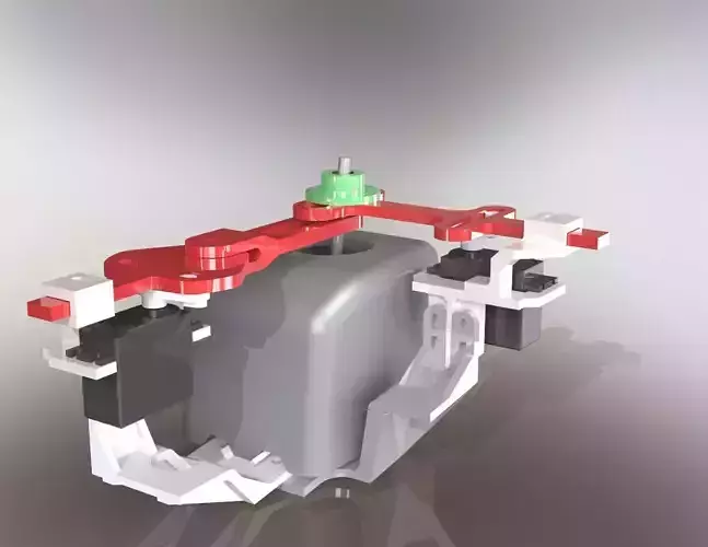 Servo Motor for Handicapped chair wheel  Free 3D model