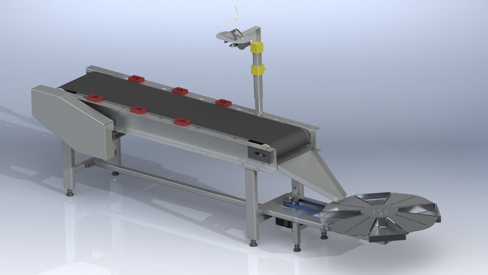 Conveyor Sorting System 3D model_2