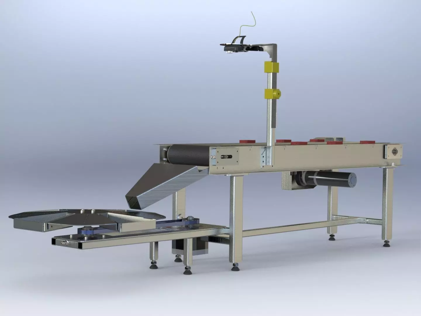 Conveyor Sorting System 3D model_0